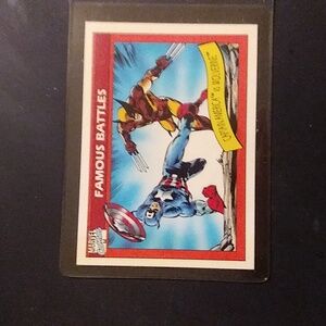 1990 Marvel Captain America versus Wolverine